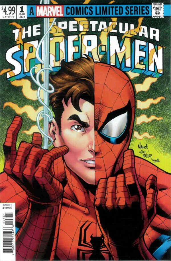 SPECTACULAR SPIDER-MEN #1: Todd Nauck Peter Parker Homage cover F