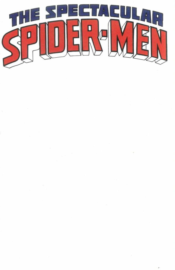 SPECTACULAR SPIDER-MEN #1: Blank Sketch cover C