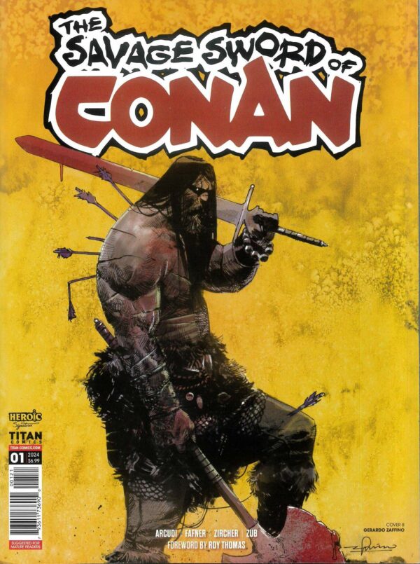 SAVAGE SWORD OF CONAN (2024 SERIES) #1: Gerardo Zaffino cover B