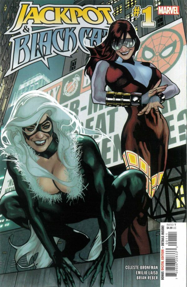 JACKPOT AND BLACK CAT #1: Adam Hughes cover A