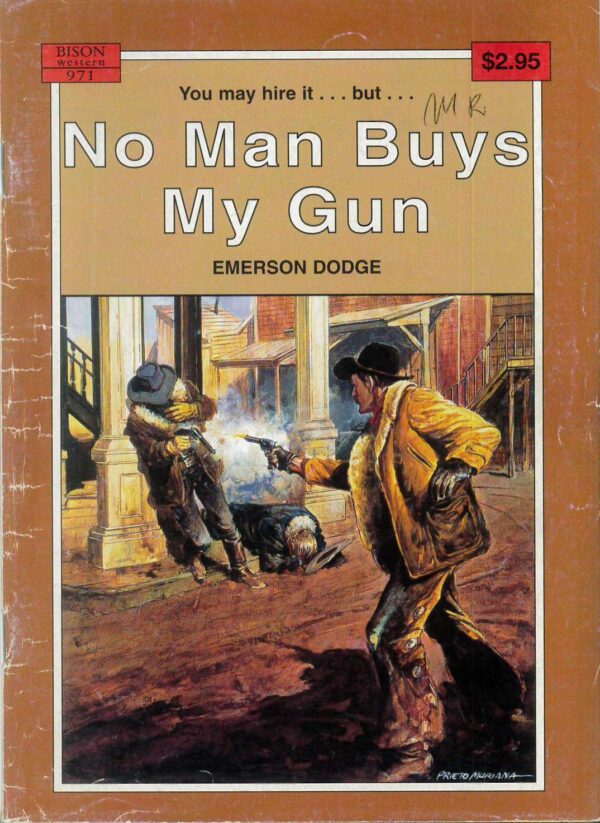 BISON WESTERN (1960-1991) #971: No Man Buys My Gun (Emerson Dodge) VG