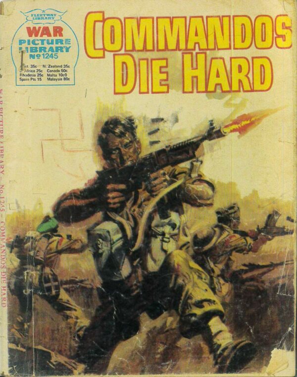 WAR PICTURE LIBRARY (1958-1984 SERIES) #1245: Commandos Die Hard (Australian Variant) GD/VG