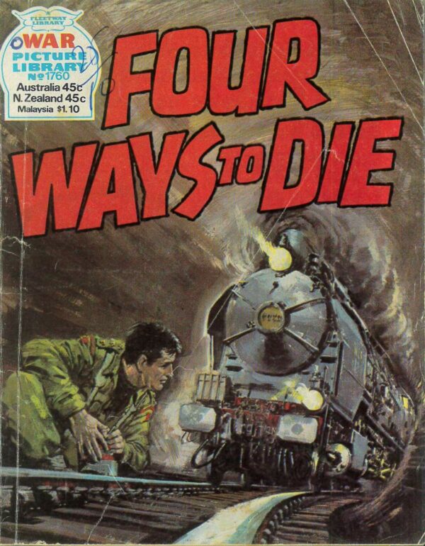 WAR PICTURE LIBRARY (1958-1984 SERIES) #1760: Four Ways to Die – Australian Variant – GD/VG