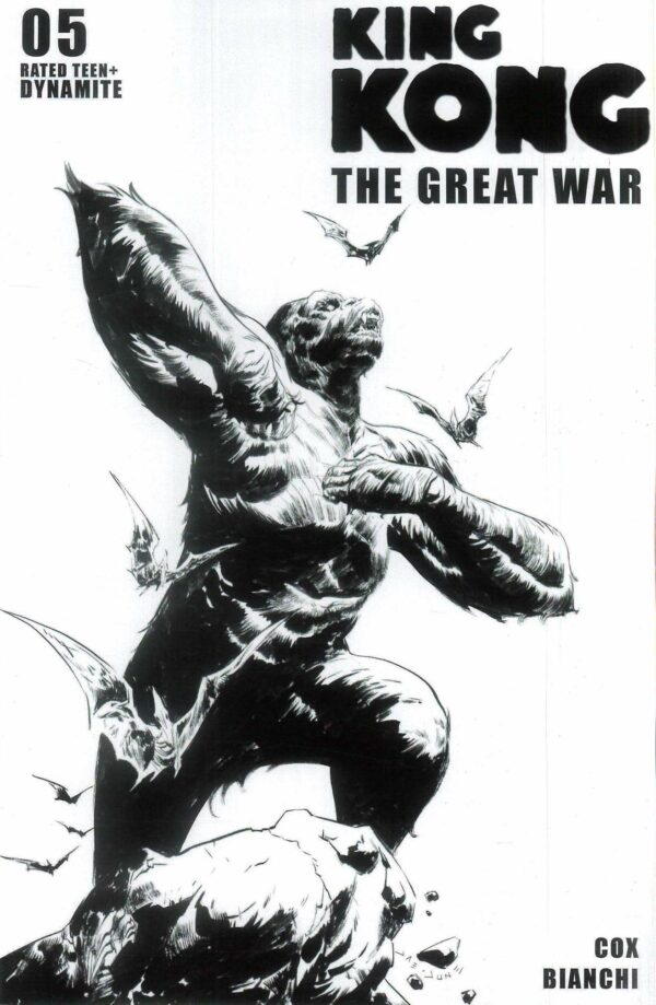 KONG: THE GREAT WAR #5: Jae Lee Line Art RI cover D