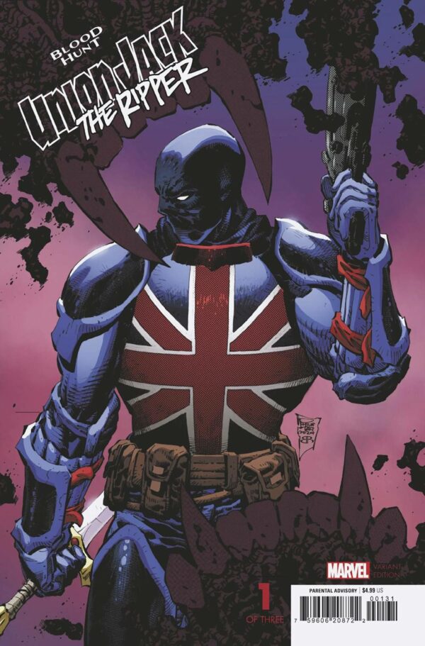 UNION JACK THE RIPPER: BLOOD HUNT #1: Kyle Hotz cover C