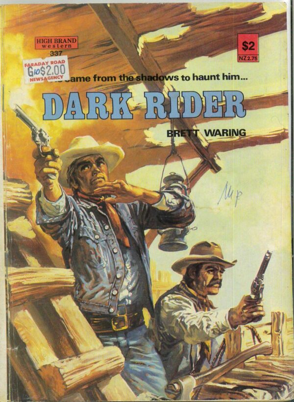 HIGH BRAND WESTERN (NOVELLA) #337: Dark Rider (Brett Waring) GD/VG