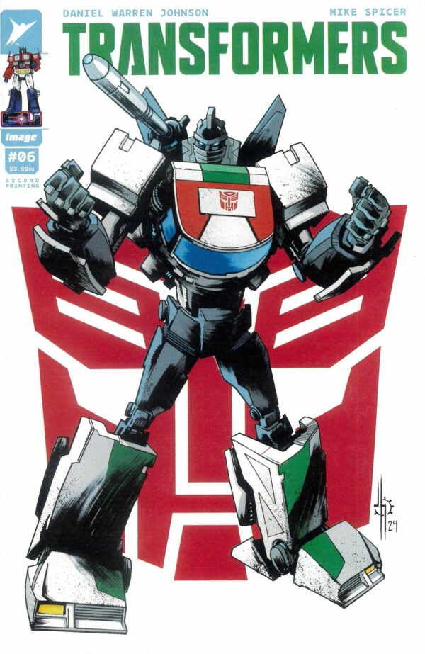 TRANSFORMERS (2023 SERIES) #6: Jason Howard 2nd Print Autobot cover B