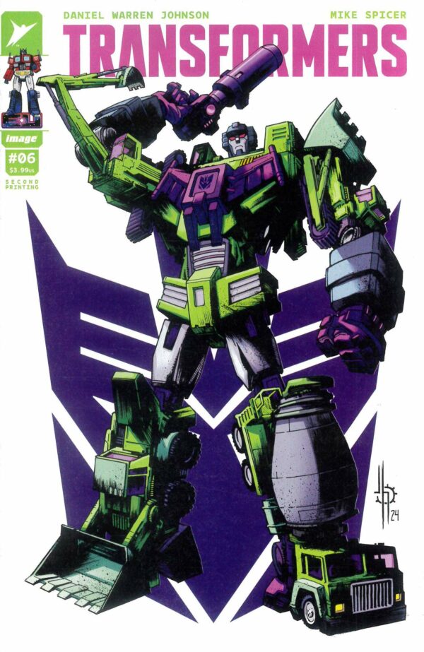 TRANSFORMERS (2023 SERIES) #6: Jason Howard 2nd Print Decepticon cover A