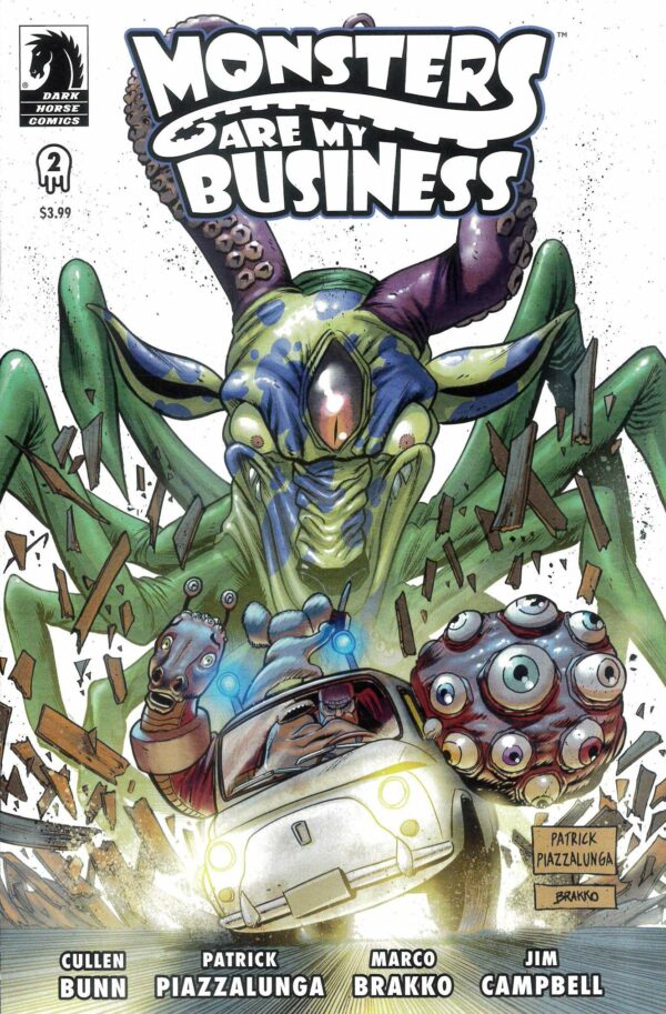 MONSTERS ARE MY BUSINESS & BUSINESS IS BLOODY #2: Patrick Piazzalunga cover A