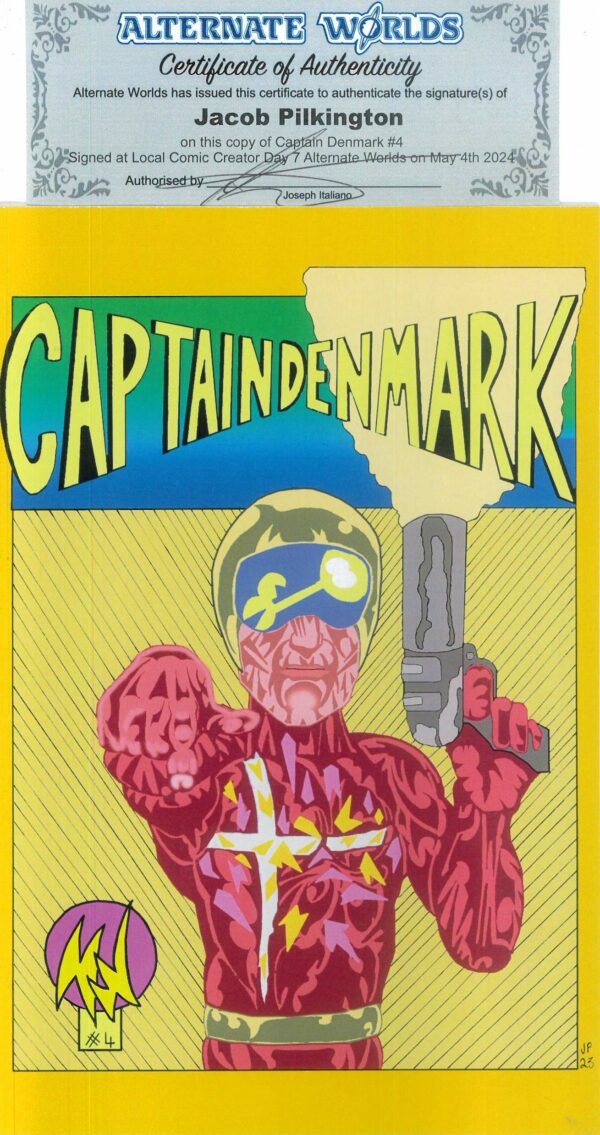 CAPTAIN DENMARK #4: Signed by Jacob Pilkington (COA) NM
