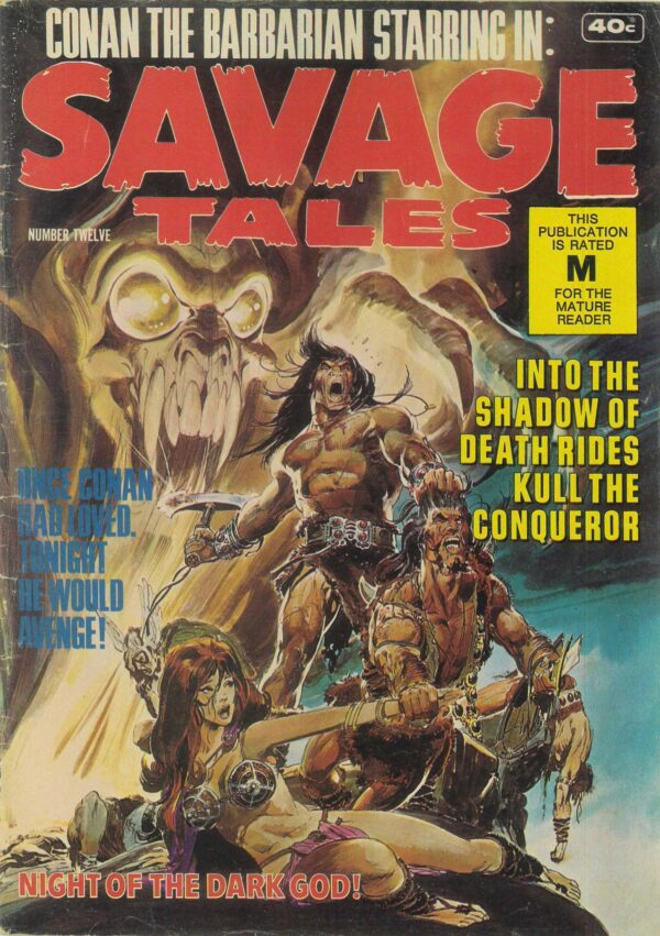 SAVAGE TALES (1972-1980 SERIES) #12: Neal Adams, Barry Smith, Bernie Wrightson, Gil Kane – FN/VF