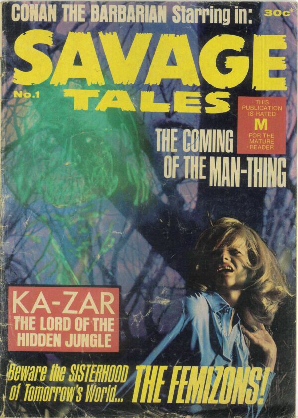 SAVAGE TALES (1972-1980 SERIES) #1: Barry Smith, 1st Aus Man-Thing – GD/VG