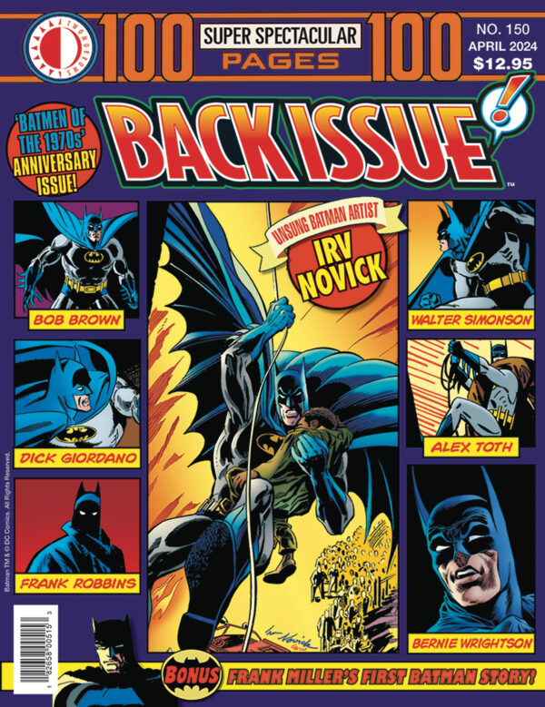 BACK ISSUE MAGAZINE #150: Batmen of the 1970’s