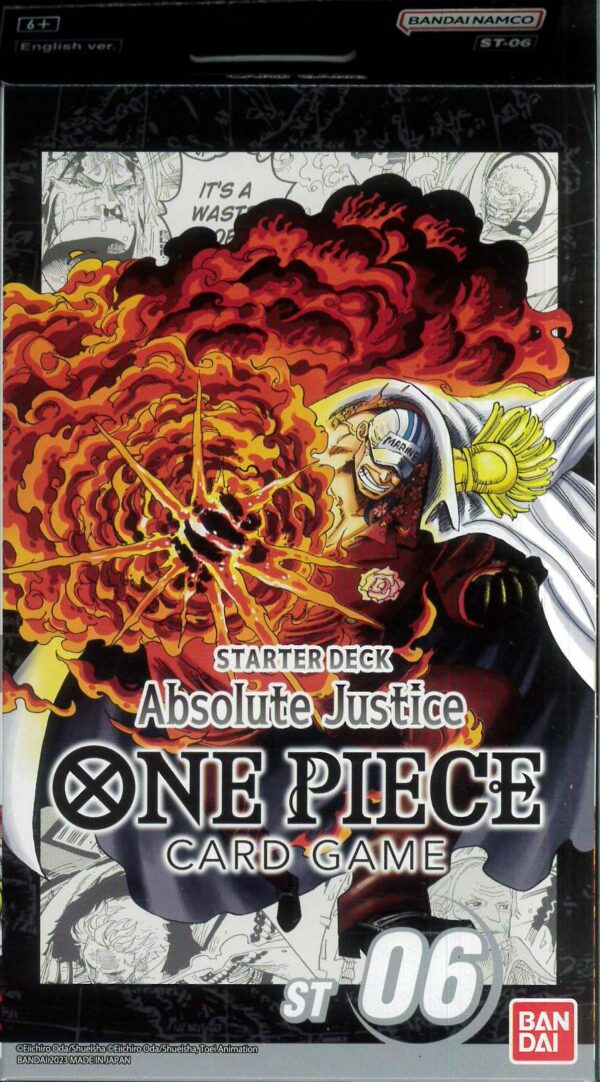 ONE PIECE CCG: STARTERS #6: Absolute Justice (ST-06 Reprint)
