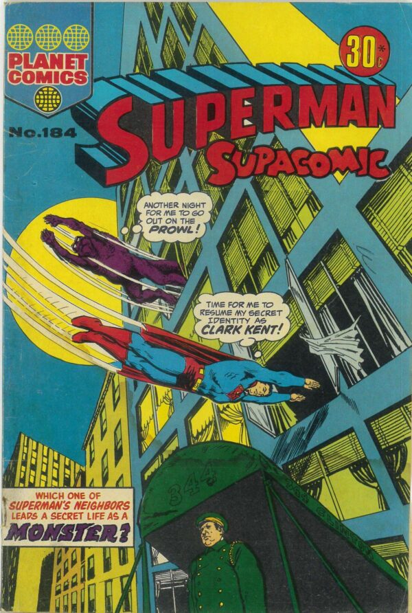 SUPERMAN SUPACOMIC (1958-1982 SERIES) #184: VG