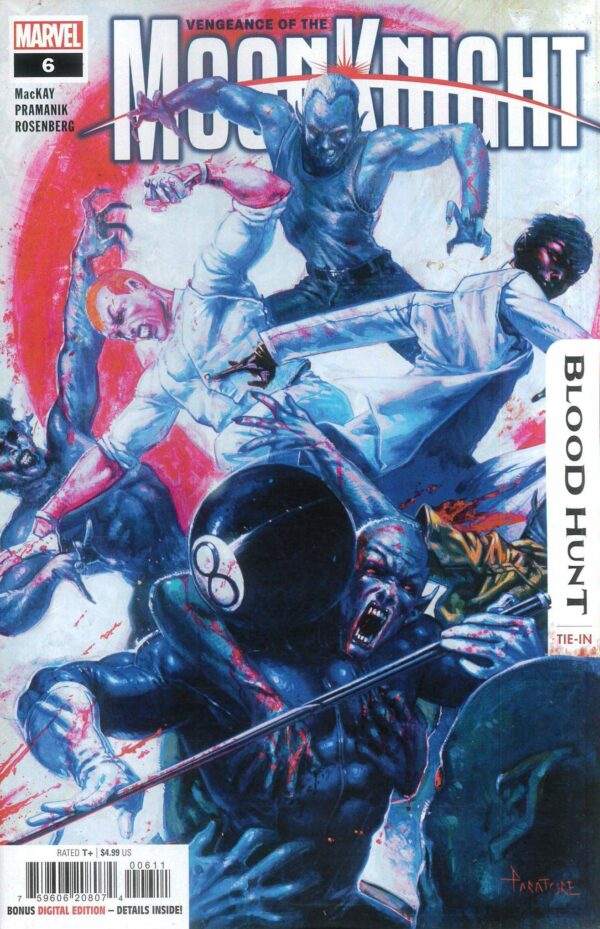 VENGEANCE OF THE MOON KNIGHT #6: Davide Paratore cover A (Blood Hunt)