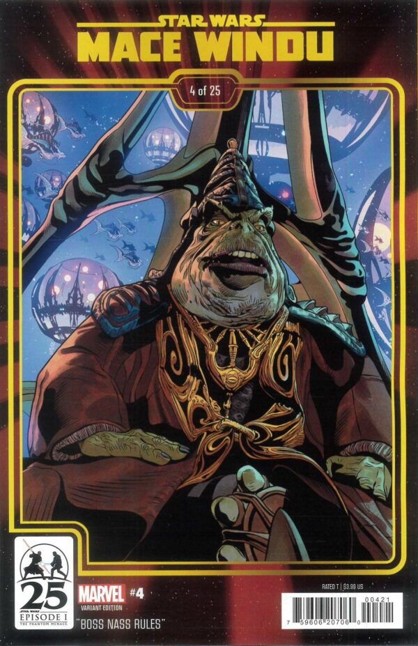 STAR WARS: MACE WINDU #4: Chris Sprouse Phantom Menace 25th Anniversary cover B