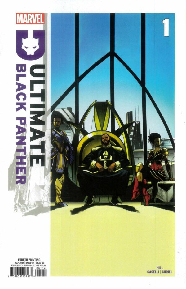 ULTIMATE BLACK PANTHER #1: Stefano Caselli 4th Print