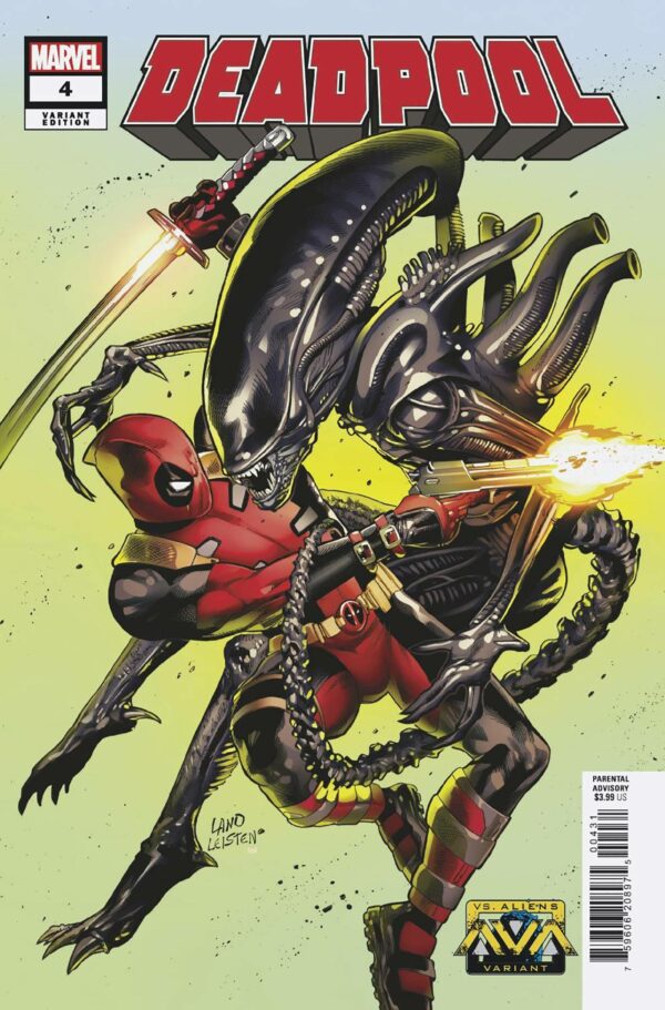 DEADPOOL (2024 SERIES) #4: Greg Land Marvel vs Alien cover C