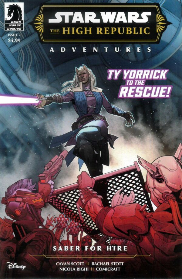 STAR WARS: HIGH REPUBLIC ADVENTURES SABER FOR HIRE #2: Rachael Stott cover A