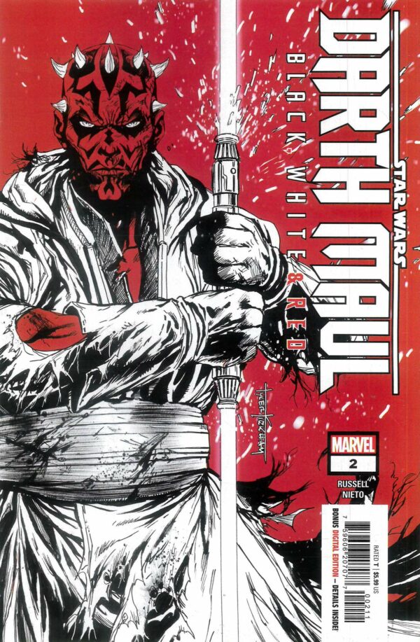 STAR WARS: DARTH MAUL BLACK WHITE & RED #2: Tyler Kirkham cover A