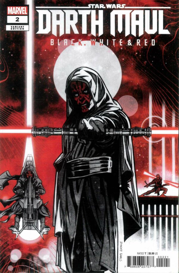 STAR WARS: DARTH MAUL BLACK WHITE & RED #2: Danny Earls cover B