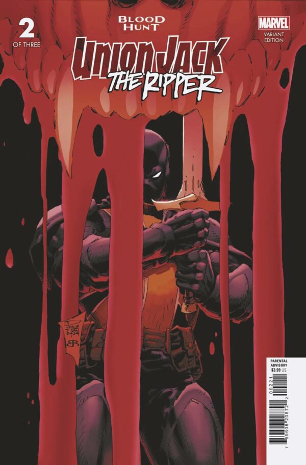 UNION JACK THE RIPPER: BLOOD HUNT #2: Kyle Hotz cover B