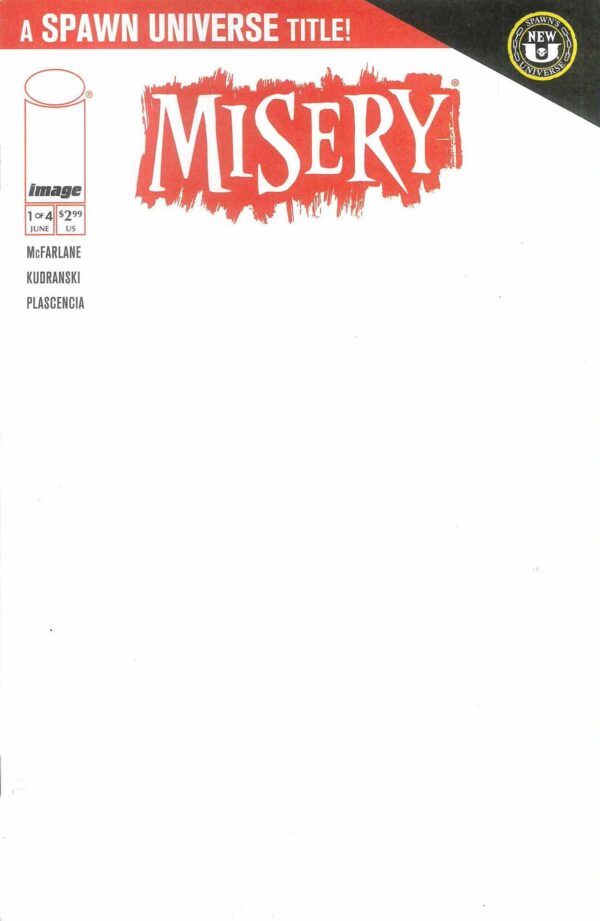 MISERY #1: Blank Sketch cover C