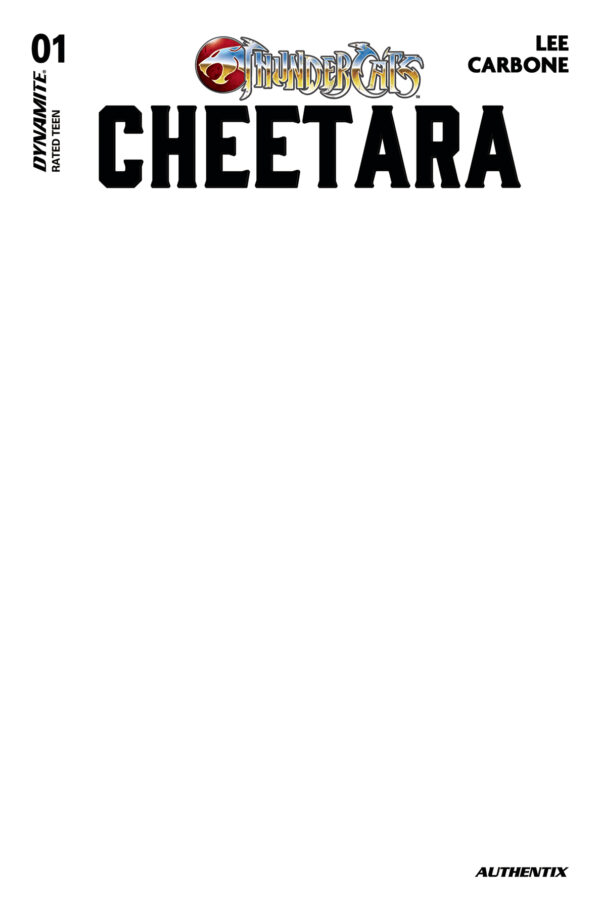 THUNDERCATS: CHEETARA #1 Blank Authentix cover I