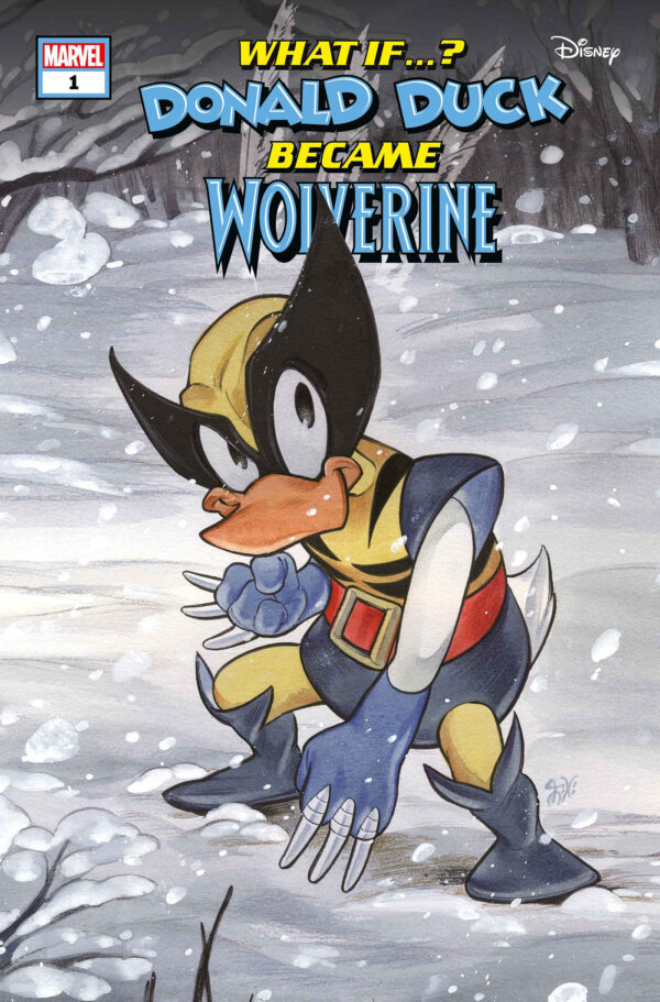 WHAT IF: DONALD DUCK BECAME WOLVERINE #1 Peach Momoko cover C