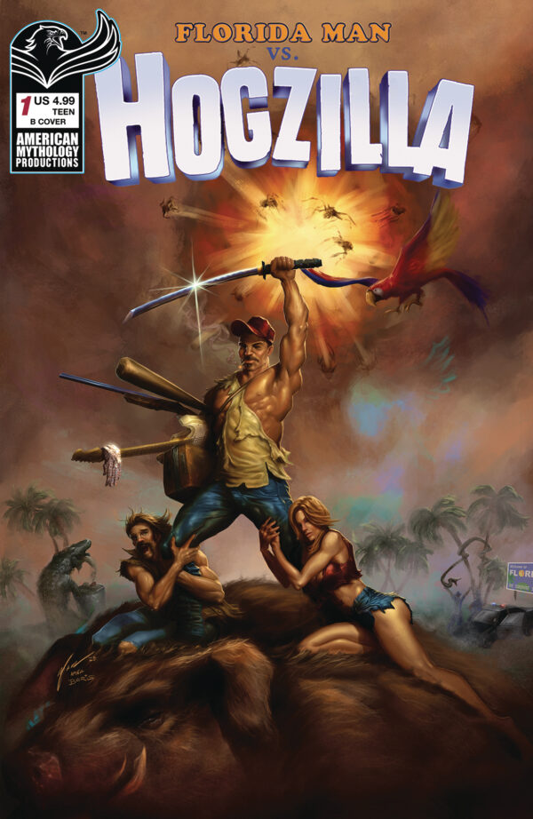 FLORIDA MAN VS HOGZILLA #1 Rogue Monori Homage cover B