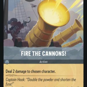 DISNEY LORCANA SINGLE CARDS: FIRST CHAPTER #113: Fire the Cannons! (Common 197/204: NM)