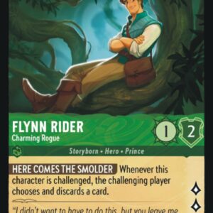 DISNEY LORCANA SINGLE CARDS: FIRST CHAPTER #121: Flynn Rider – Charming Rogue (Uncommon 74/204: NM)