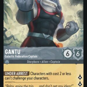 DISNEY LORCANA SINGLE CARDS: FIRST CHAPTER #129: Gantu – Galactic Federation Captain (Legendary 178/204: NM)