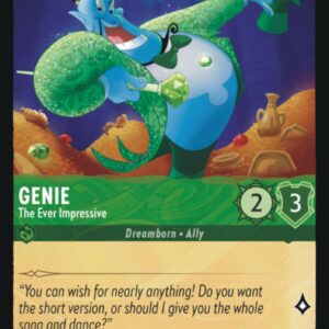 DISNEY LORCANA SINGLE CARDS: FIRST CHAPTER #138: Genie – The Ever Impressive (Common 77/204: NM)