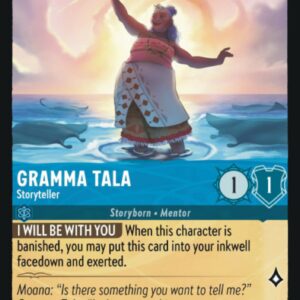 DISNEY LORCANA SINGLE CARDS: FIRST CHAPTER #149: Gramma Tala – Storyteller (Uncommon Foil 146/204: NM)