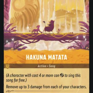 DISNEY LORCANA SINGLE CARDS: FIRST CHAPTER #159: Hakuna Matata (Common Foil 27/204: NM)