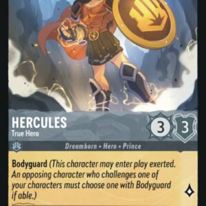 DISNEY LORCANA SINGLE CARDS: FIRST CHAPTER #169: Hercules – True Hero (Common Foil 181/204: NM) DISNEY LORCANA SINGLE CARDS: FIRST CHAPTER #169: Hercules – True Hero (Common Foil 181/204: NM)