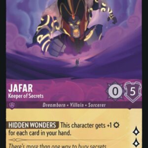 DISNEY LORCANA SINGLE CARDS: FIRST CHAPTER #178: Jafar – Keeper of Secrets (Rare 44/204: NM) DISNEY LORCANA SINGLE CARDS: FIRST CHAPTER #178: Jafar – Keeper of Secrets (Rare 44/204: NM)