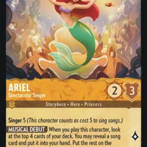 DISNEY LORCANA SINGLE CARDS: FIRST CHAPTER #18: Ariel – On Human Legs (Uncommon 1/204: NM)