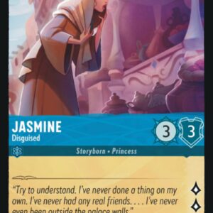 DISNEY LORCANA SINGLE CARDS: FIRST CHAPTER #182: Jasmine – Disguised (Common 148/204: NM)