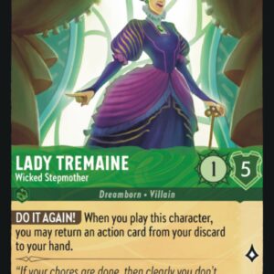 DISNEY LORCANA SINGLE CARDS: FIRST CHAPTER #202: Lady Tremaine – Wicked Stepmother (Rare 85/204: NM) DISNEY LORCANA SINGLE CARDS: FIRST CHAPTER #202: Lady Tremaine – Wicked Stepmother (Rare 85/204: NM)