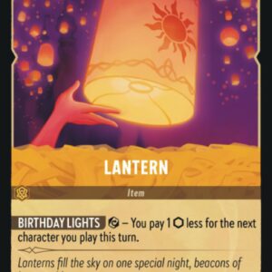 DISNEY LORCANA SINGLE CARDS: FIRST CHAPTER #205: Lantern (Rare Foil 33/204: NM)