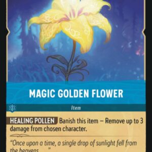 DISNEY LORCANA SINGLE CARDS: FIRST CHAPTER #220: Magic Golden Flower (Common 169/204: NM)