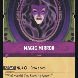 DISNEY LORCANA SINGLE CARDS: FIRST CHAPTER #222: Magic Mirror (Rare 66/204: NM)