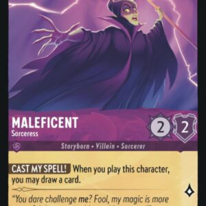 DISNEY LORCANA SINGLE CARDS: FIRST CHAPTER #230: Maleficent – Sorceress (Common 49/204: NM) DISNEY LORCANA SINGLE CARDS: FIRST CHAPTER #230: Maleficent – Sorceress (Common 49/204: NM)
