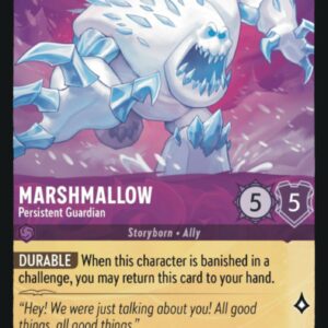 DISNEY LORCANA SINGLE CARDS: FIRST CHAPTER #234: Marshmallow – Persistent Guardian (Super Rare 50/204: NM)
