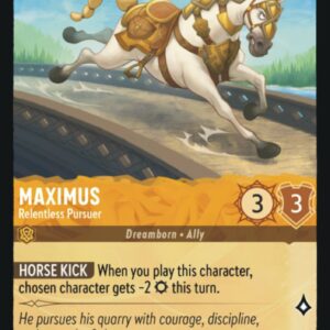 DISNEY LORCANA SINGLE CARDS: FIRST CHAPTER #245: Maximus – Relentless Pursuer (Uncommon 11/204: NM) DISNEY LORCANA SINGLE CARDS: FIRST CHAPTER #245: Maximus – Relentless Pursuer (Uncommon 11/204: NM)