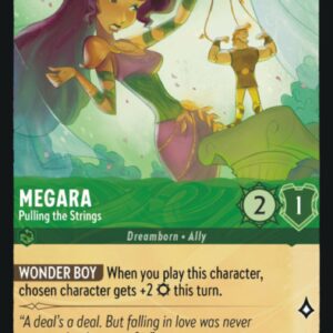 DISNEY LORCANA SINGLE CARDS: FIRST CHAPTER #247: Megara – Pulling the Strings (Common 87/204: NM)