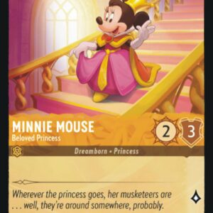 DISNEY LORCANA SINGLE CARDS: FIRST CHAPTER #275: Minnie Mouse – Beloved Princess (Common Foil 13/204: NM)